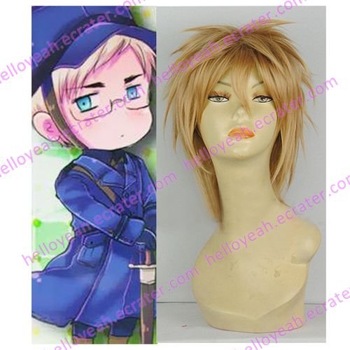 Axis Powers Sweden Berwald Oxenstierna Cosplay wig