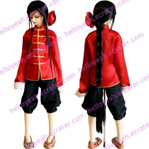 Hetalia Axis Powers China Wang Yao Cosplay Costume
