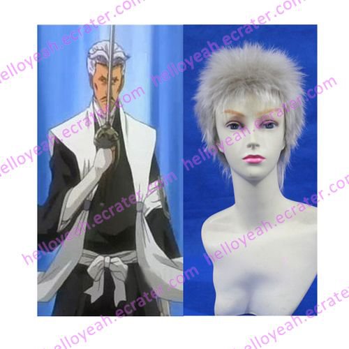 Bleach 1st Division Lieutenant Sasakibe Chojiro Halloween Cosplay Wig