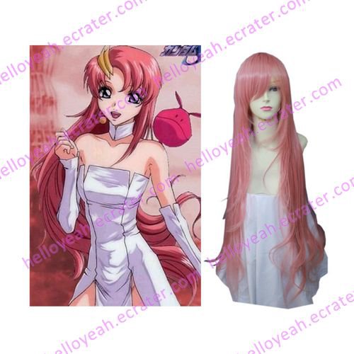 Gundam Seed Destiny Lacus Clyne Halloween Cosplay wig