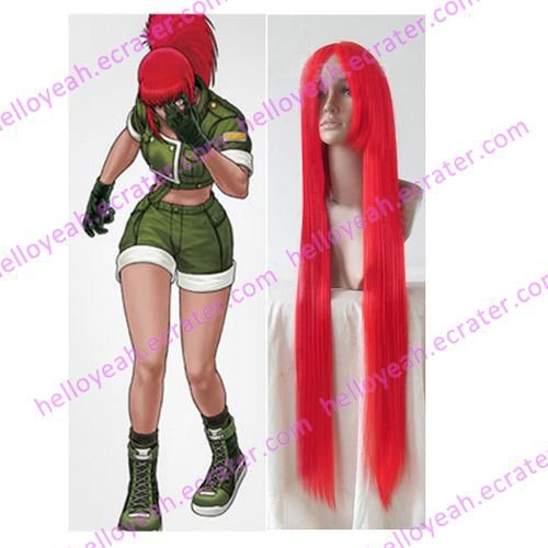 King Of Fighters Leona Cosplay wig
