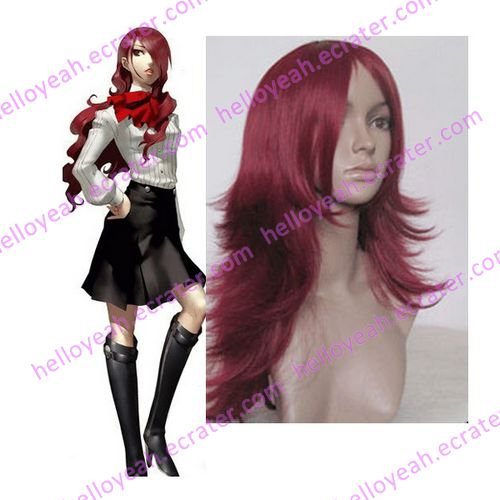 Shin Megami Tensei Persona 3 Mitsuru Kirijo Halloween Cosplay wig