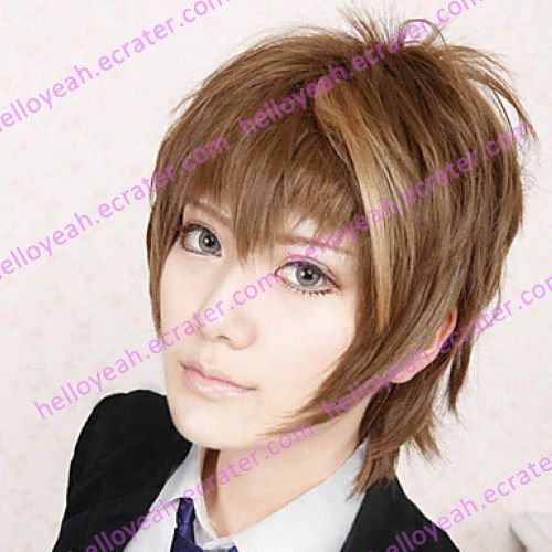 Cosplay Wig Inspired by Guilty Crown-Ouma Shu Brown