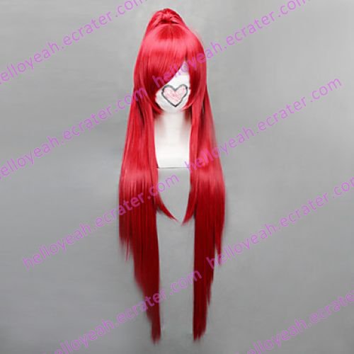 Cosplay Wig Inspired by Puella Magi Madoka Magica-Sakura Kyoko Temple Cut VER.
