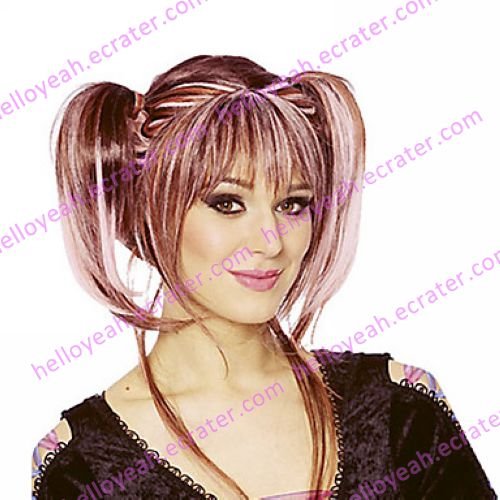Halloween Wig Inspired by Punky Mixed Color Pigtails