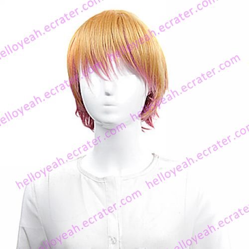 Lolita Wig Inspired by Yellow and Pink Mixed Color 25cm Sweet