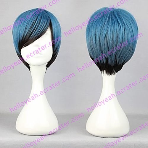 Lolita Wig Inspired by Zipper Blue Gal Gradient Color 32cm Oji