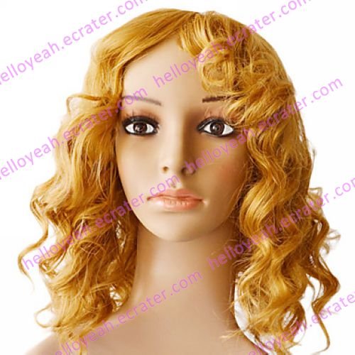 Mono Top 100% Indian Remy Blonde Curly Wig