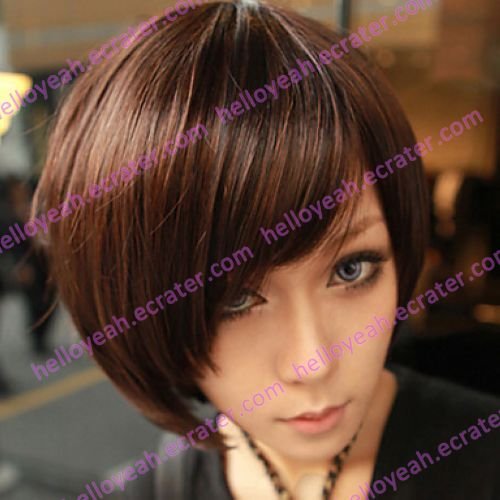 Zipper Brown Gal Gradient Color 40cm Oji Lolita Wig