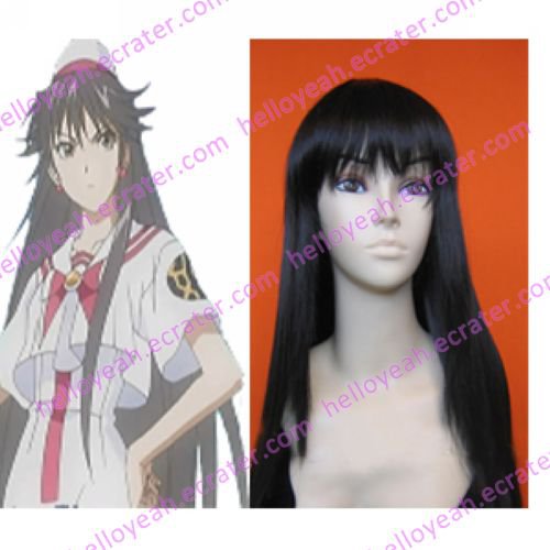 ARIA Akira E. Ferrari Black Cosplay Wig_High Quality!