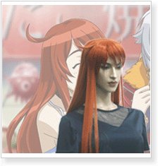 Burst Angel Meg Cosplay Wig