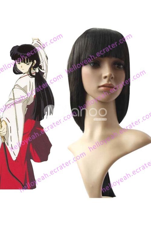 80cm InuYasha Kikyo Cosplay Wig
