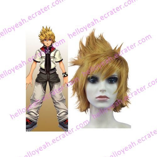 30cm Kingdom Hearts II Roxas Cosplay Wig