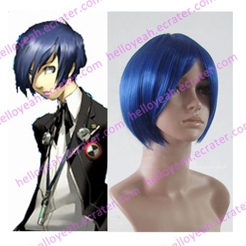 Persona 3 Minato Arisato Blue Cosplay Wig