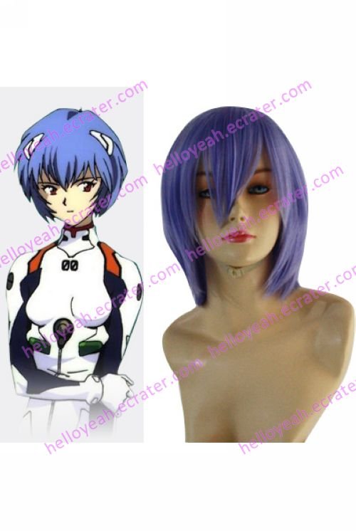 Neon Genesis Evangelion Ayanami Rei Cosplay Wig