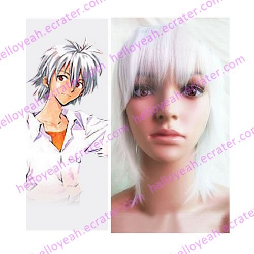 Neon Genesis Evangelion Ayanami Rei Cosplay Wig(white)