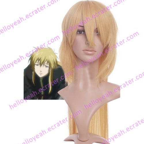 Light Golden 100cm Saint Seiya Hades Nylon Cosplay Wig