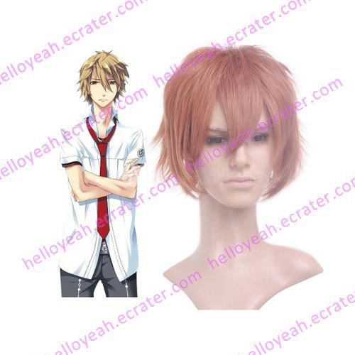 Starry Sky Miyaji Ryunosuke Brown 35cm Anime Nylon Cosplay Wig
