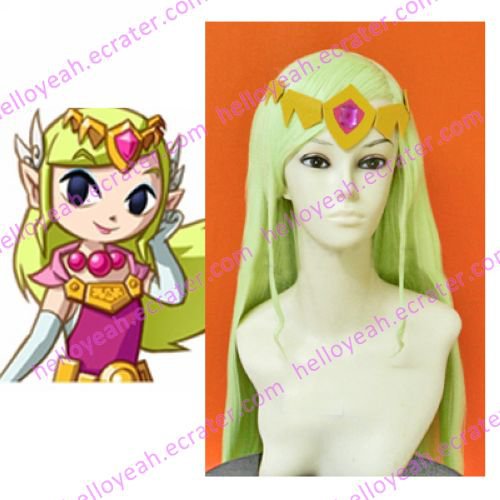 The Legent of Zelda Cosplay Wind Walker Zelda Wig