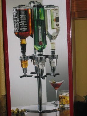 New Liquor Dispenser 4 bottle