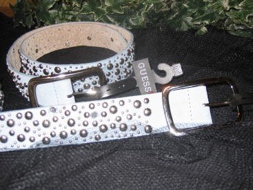 New Ladies Guess Suede Jeweled Belt