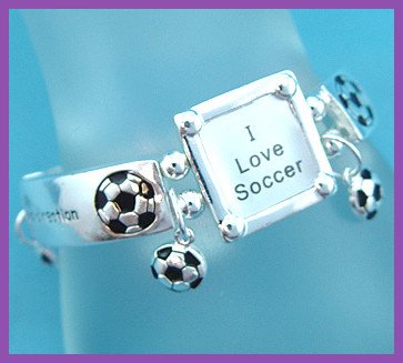 Soccer Bracelet with Picture Frame