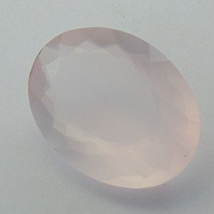 67 Carat Natural Good Color Faceted ROSE QUARTZ Gemstone Oval Shape 26x36mm ST33