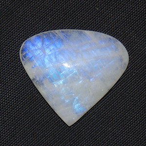 77 Carat Natural RAINBOW MOONSTONE Gemstone Large Size 33x38mm Pear Shape ST35