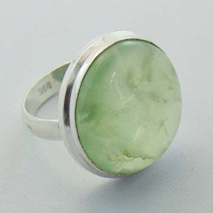 Lovely Prenhite Handmade 925 Sterling Silver Jewelry Ring Sz-7 R-82L1