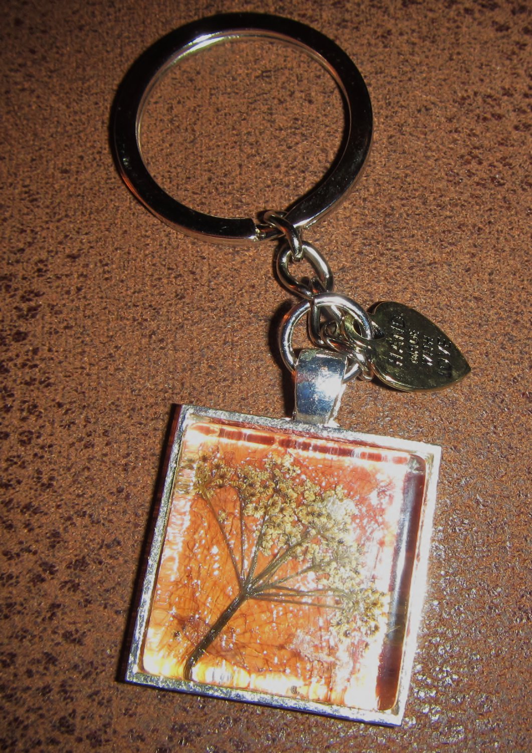 Flowers from my garden keychains