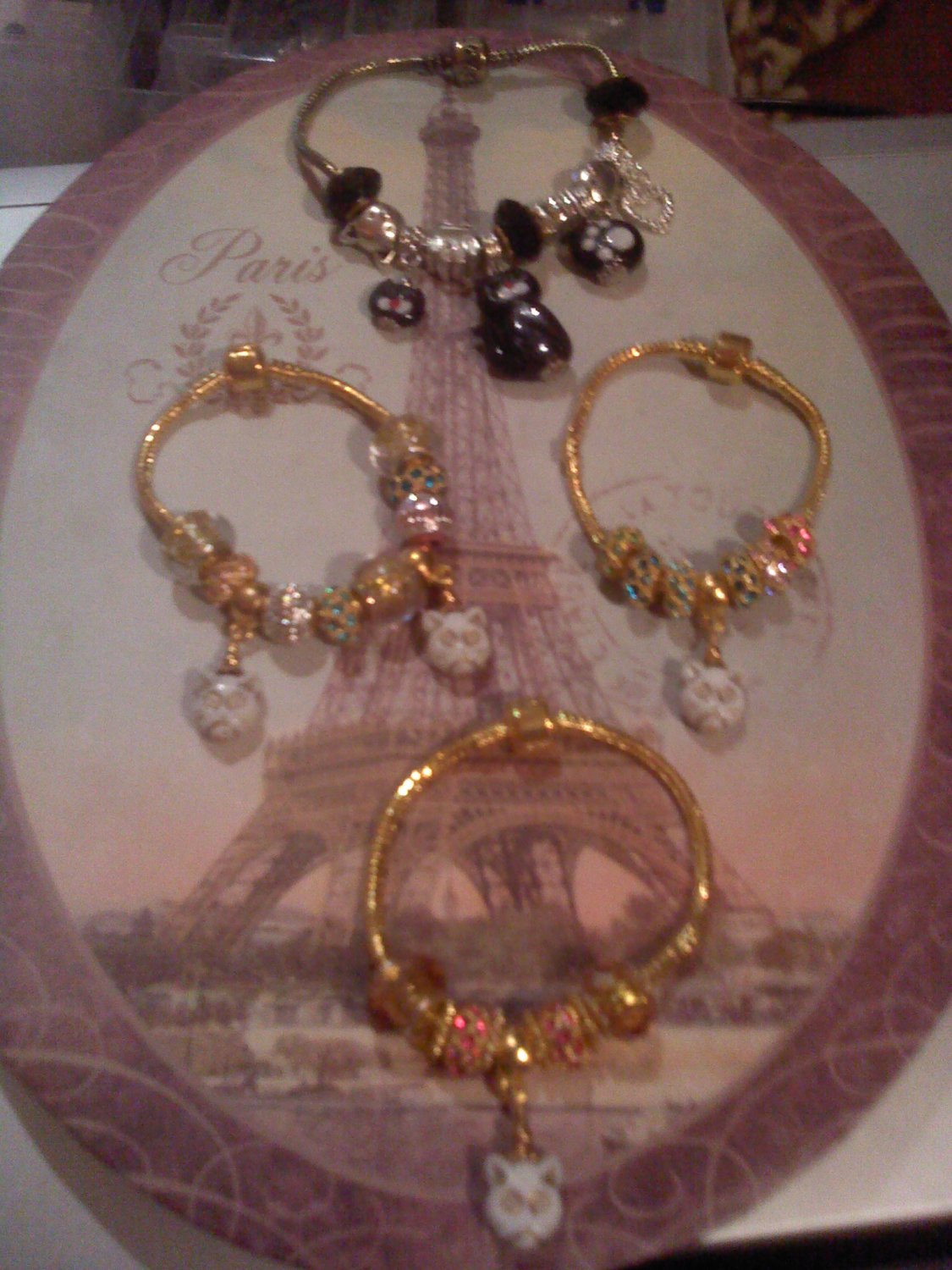 Kitties Euro beads bracelets