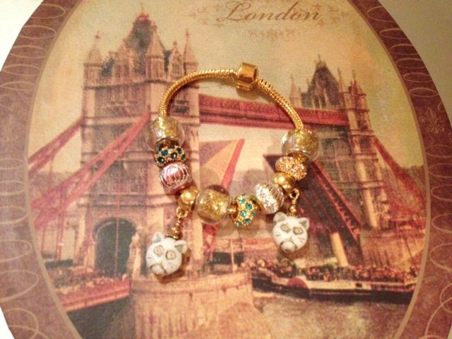 Grumpy cat euro bead bracelets