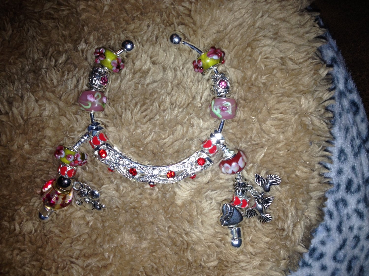 My Valentine dangle euro bracelet