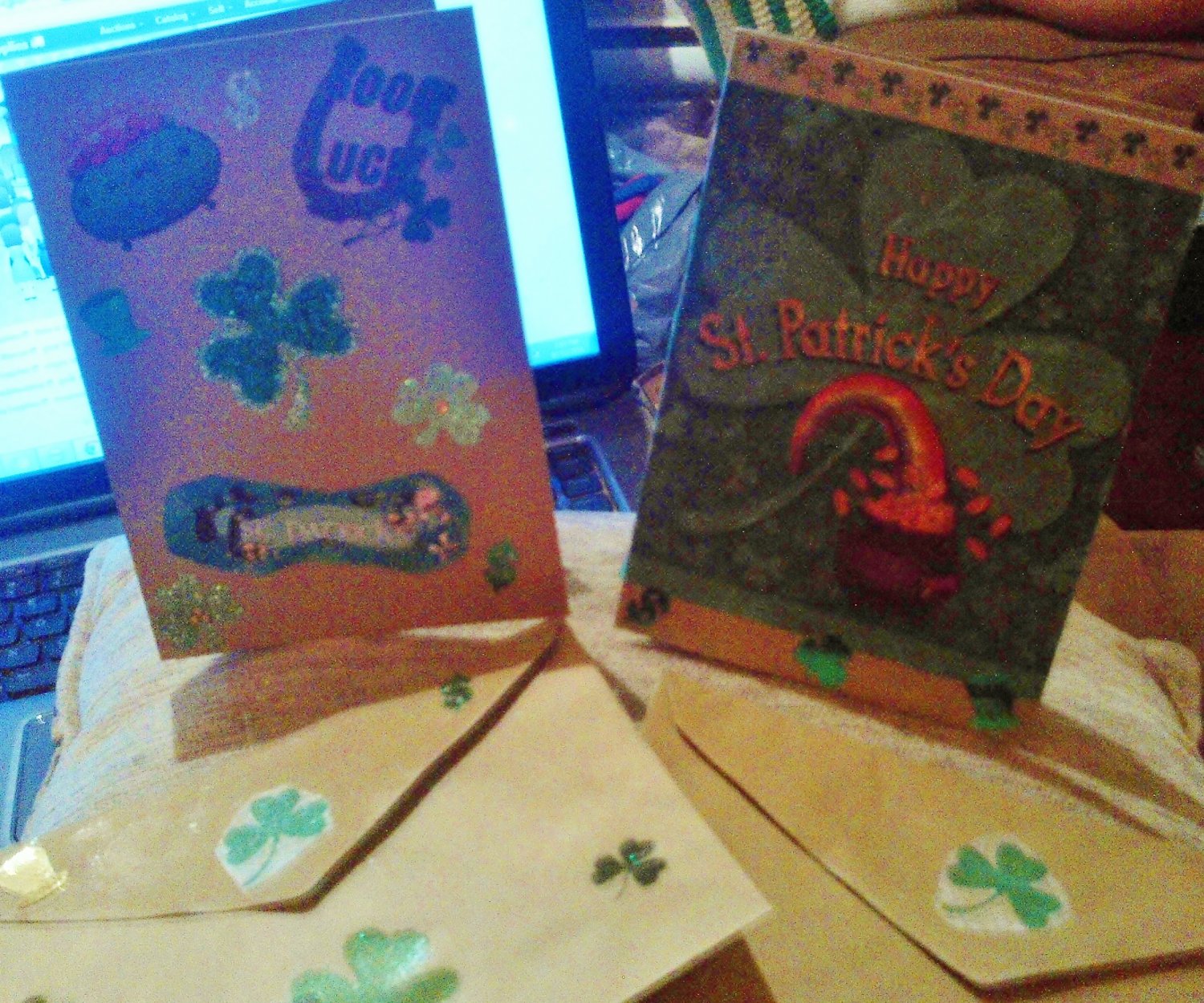Handmade St.Patrick's cards - BMGM!