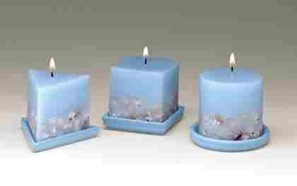 Seashell Design Candles