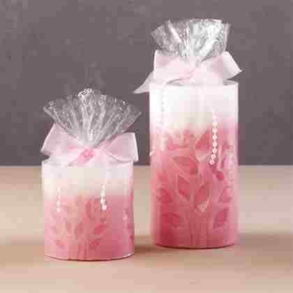 Embossed Rose Scented Candles