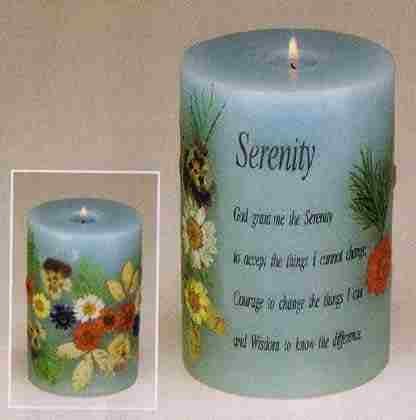 Scented Candle - Serenity With Dry Flower