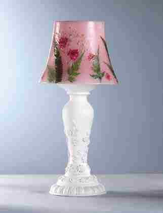 Dried Flowers Candle Lamp