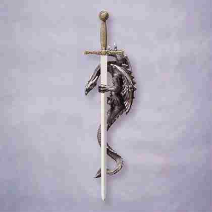 Sword and Dragon Wall Plaque