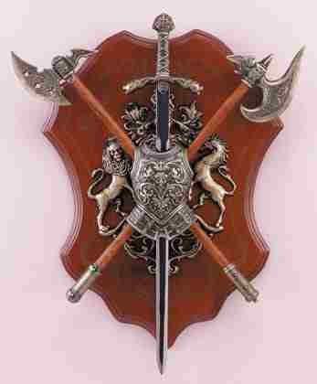 Sword, Axe and Shield Display