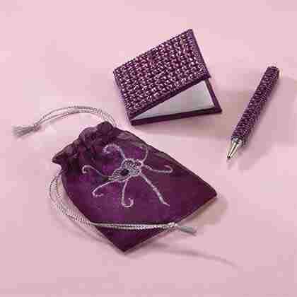 Beaded Pen and Notebook Set