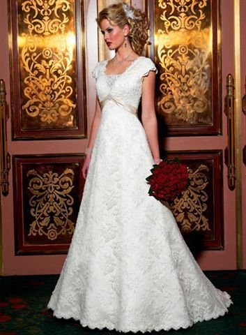 Sexy Wedding Dresses Lace Embroider Low Price Gown