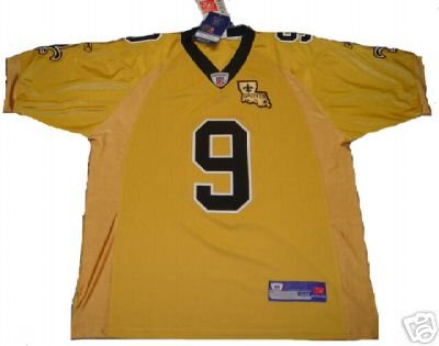 AUTHENTIC REGGIE BUSH SAINTS #25 JERSEY Gold Size 52