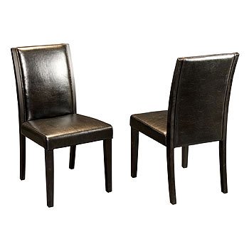 Elaina Leather Dining Chair - Black