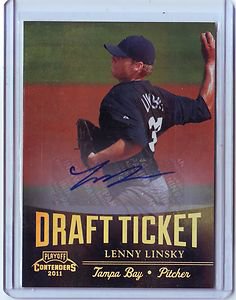 2011 Contenders Draft Ticket Autographs Lenny Linsky