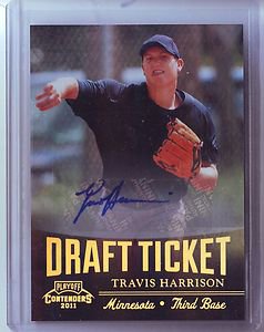 2011 Contenders Draft Ticket Autograph Travis Harrison