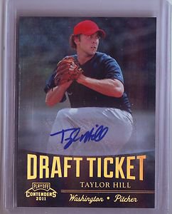2011 Contenders Draft Ticket Autograph Taylor Hill