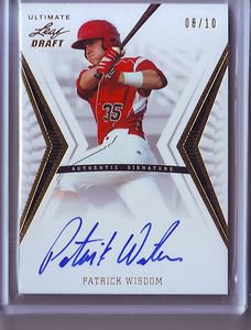 2012 Leaf Ultimate Draft Gold Patrick Wisdom Autograph #08/10