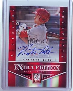 2012 Elite Extra Edition Preston Beck Auto #168/782