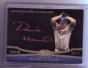 2013 Tier One Crowd Pleasers Derek Holland Copper Rose Auto #25/25
